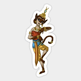 Siamese Cat Thai Dancer Girl MONSTER GIRLS Series I Sticker